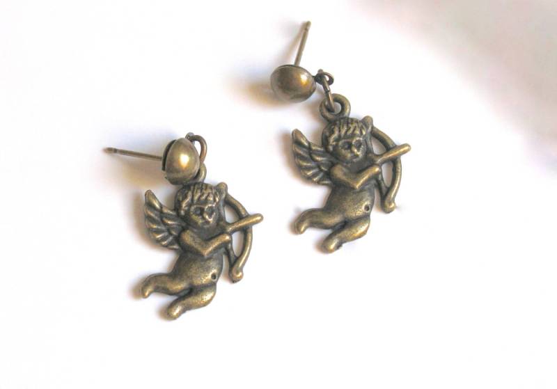 Amor Ohrringe, Charm, Pfeil Und Bogen, Engel Charm Amor Ohrringe, Charm, Pfeil Und Bogen, Engel Charm von EyeCandiByCandi