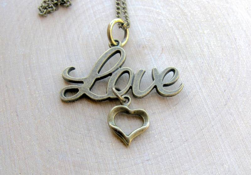 Liebe Halskette, Herz Schmuck, Anhänger, Charme, Ich Liebe Dich Liebe Halskette, Herz Schmuck, Anhänger, Charme, Ich Liebe Dich von EyeCandiByCandi