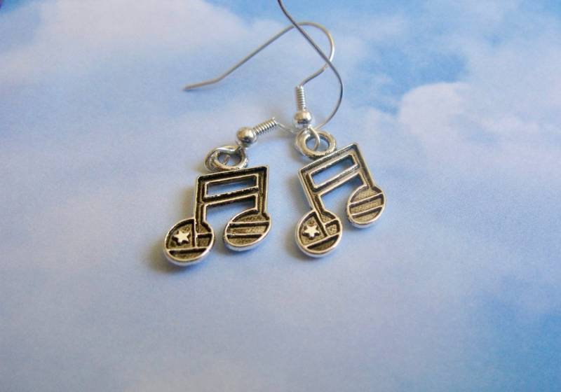 Musik Note Ohrringe, Symbol Charm, Schmuck von EyeCandiByCandi