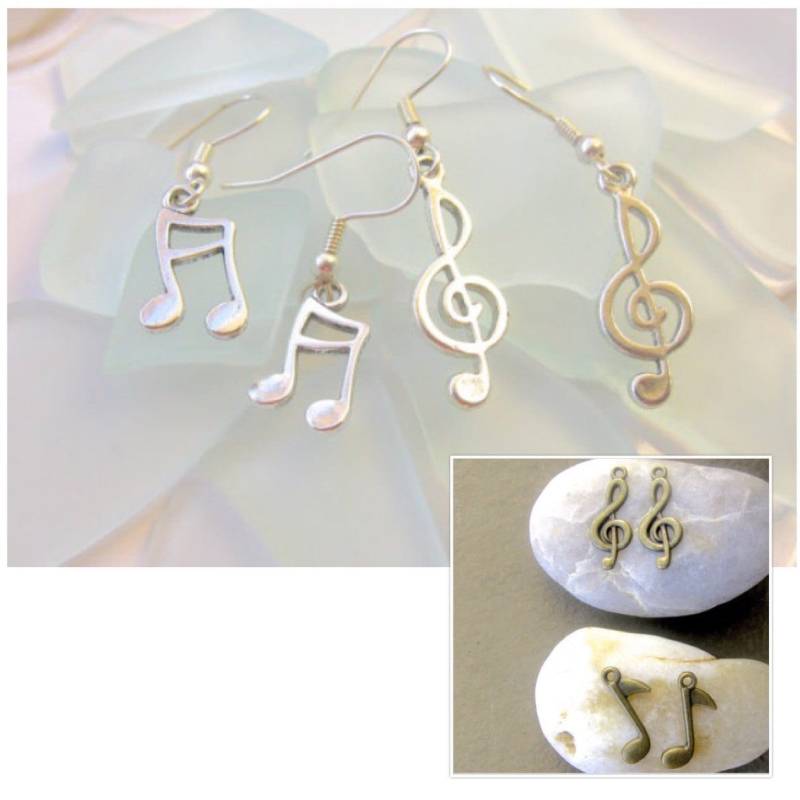 Musik Note Ohrringe, Symbol Violinschlüssel Anhänger, Schmuck Musik Note Ohrringe, Symbol Violinschlüssel Anhänger, Schmuck von EyeCandiByCandi