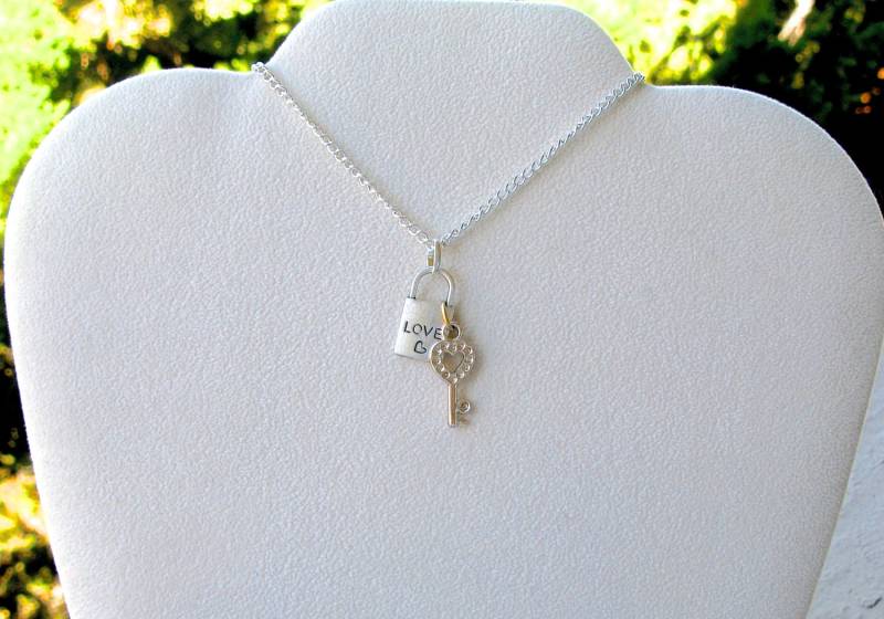 Schloss Und Schlüssel, Schlüssel Halskette, Lock Charm, Herz Zu Meinem Herzen Schloss Und Schlüssel, Schlüssel Halskette, Lock Charm, Herz Zu Meinem Herzen von EyeCandiByCandi