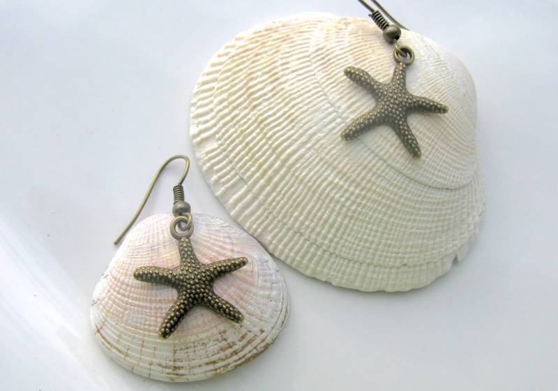 Seestern Ohrringe, Strand Ozean Schmuck, Charm, Charm Seestern Ohrringe, Strand Ozean Schmuck, Charm, Charm von EyeCandiByCandi