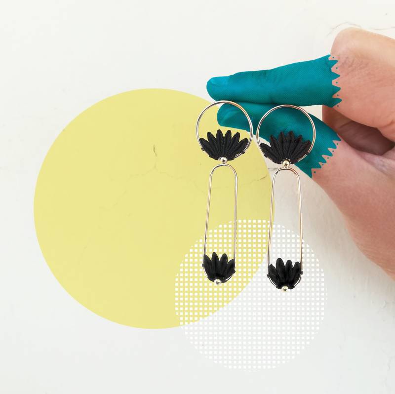 Origami Ohrringe Stoff Fächer Ohrringe Origami Ohrringe Stoff Fächer Ohrringe von EyeCandyLab