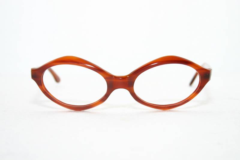 Echte 60Er Jahre Brille Amber Ginger Brown Ovale 48-18-125 Mittelgroße Rahmenbrille Kostenloser Versand 1960Er Rx Lora Neu Nos Echte 60Er Jahre Brille Amber Ginger Brown Ovale 48-18-125 Mittelgroße Rahmenbrille Kostenloser Versand 1960Er Rx Lora Neu Nos von EyeGlassesFrames
