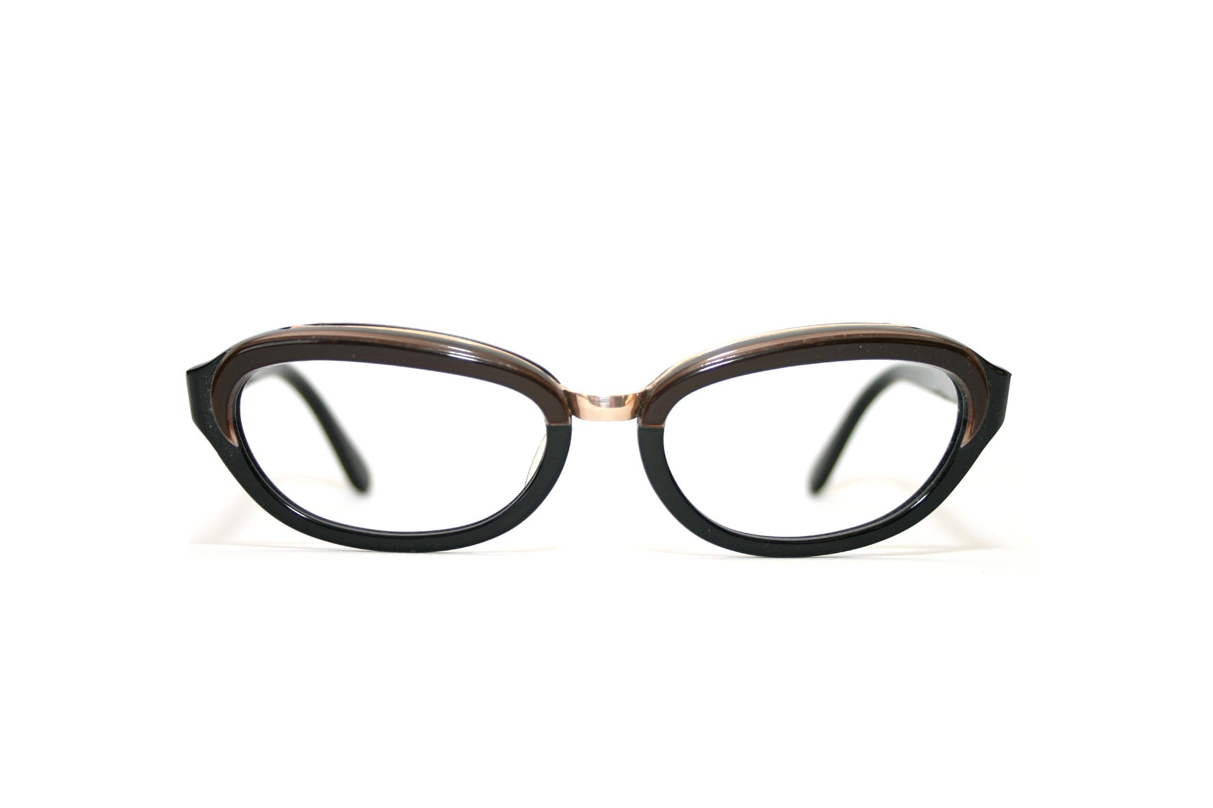Vintage 60Er Jahre Katzenaugen Brillengestell Gold Filled Ovale Brille | 50-16-135 Vintage 60Er Jahre Katzenaugen Brillengestell Gold Filled Ovale Brille | 50-16-135 von EyeGlassesFrames