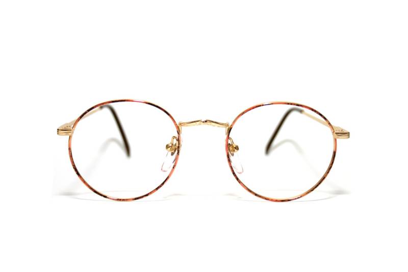 Gold Retro Brille 30Er Jahre Stil Runde New Old Stock 1980Er Rahmen Nos Zustand Kostenloser Versand Panto Large Size 48-20-145 Gold Retro Brille 30Er Jahre Stil Runde New Old Stock 1980Er Rahmen Nos Zustand Kostenloser Versand Panto Large Size 48-20-145 von EyeGlassesFrames