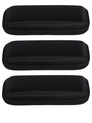 EyeOrion Brillenetui Hartschale Reißverschluss fuer Lesebrille Schwarz von EyeOrion