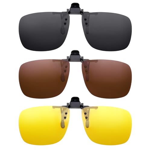 EyeOrion Metallrahmen Rand Polarisierte Gläser Aufsteckbare Sonnenbrille von EyeOrion