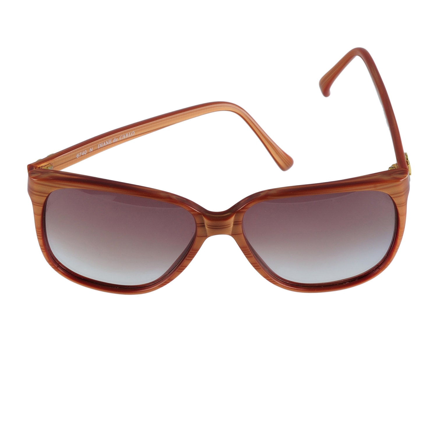 Diane De Carlo Sonnenbrille 6740 N Braun 57-15 Handmade in Frankreich Diane De Carlo Sonnenbrille 6740 N Braun 57-15 Handmade in Frankreich von EyeQGlasses
