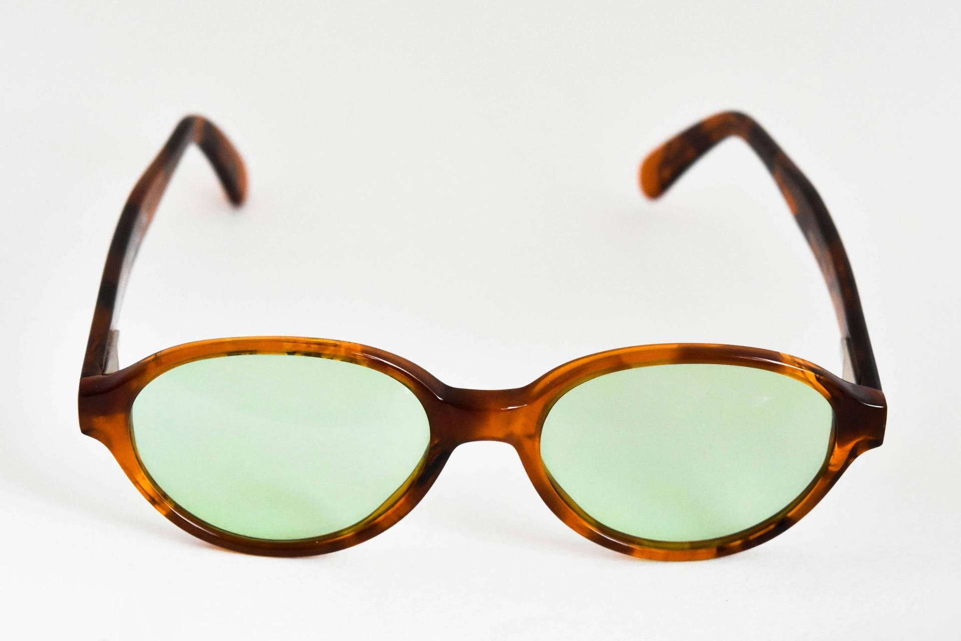 Gianni Versace Sonnenbrille Mod. V54 Oberst A08 Braun Schildkröte Grün Objektiv 50-17-132 in Italy Made von EyeQGlasses