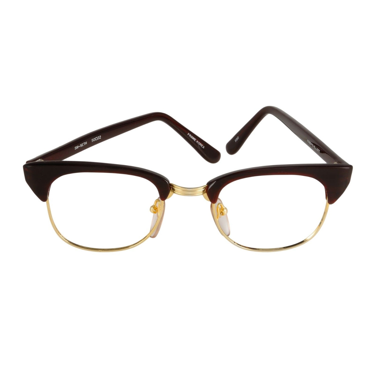 Roberto Elliot Brille Rahmen Sm-Seth Braun/Gold 50-22-150 Hergestellt in Korea Roberto Elliot Brille Rahmen Sm-Seth Braun/Gold 50-22-150 Hergestellt in Korea von EyeQGlasses