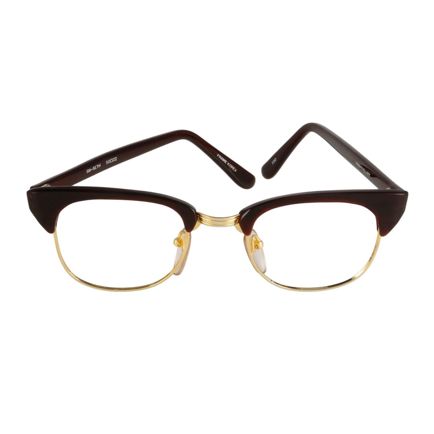 Roberto Elliot Brillen Rahmen Sm-Seth Braun/Gold 50-20-150 Made in Korea Roberto Elliot Brillen Rahmen Sm-Seth Braun/Gold 50-20-150 Made in Korea von EyeQGlasses
