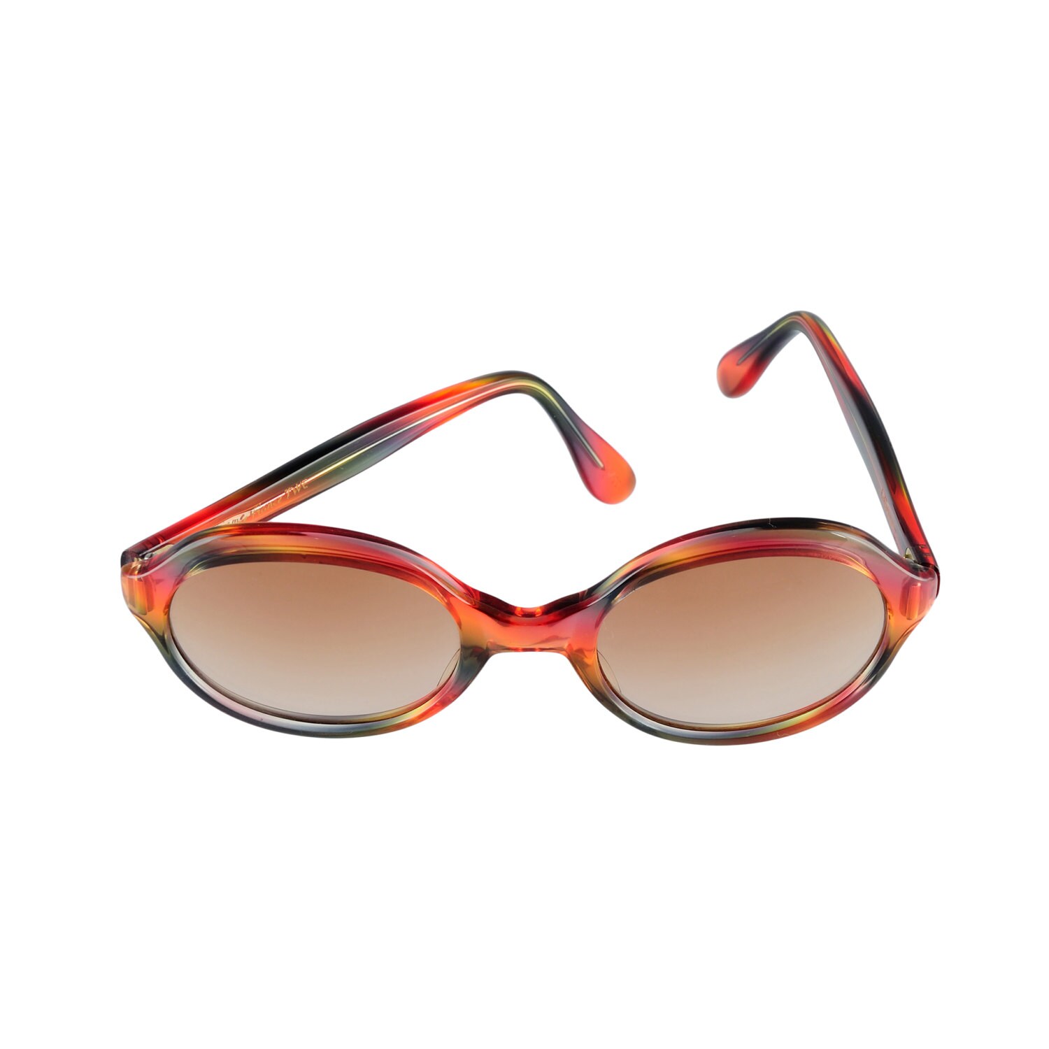 Trans World Eyewear Vintage Sonnenbrille Neon Pink Schildkröte Von L. Evrard 50-22-137 von EyeQGlasses