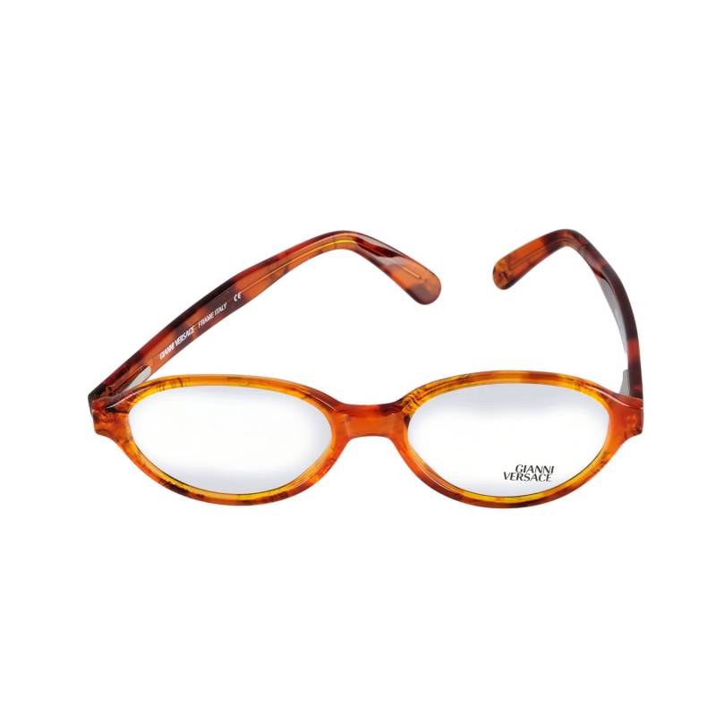 Versace Brille V54 A08 50-17 Braun Schildkröte in Italien Hergestellt von EyeQGlasses