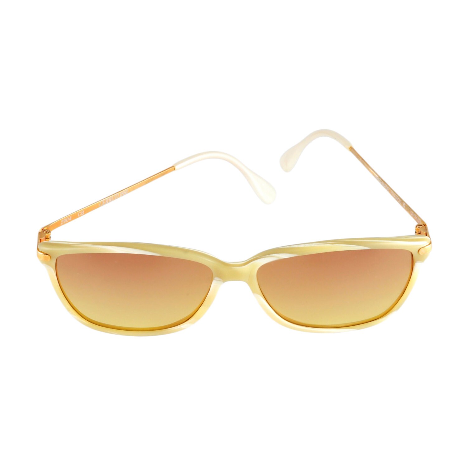 Vintage Cerruti 1881 2904 Cb Elfenbein Sonnenbrille 56-14 Handgefertigt in Frankreich Vintage Cerruti 1881 2904 Cb Elfenbein Sonnenbrille 56-14 Handgefertigt in Frankreich von EyeQGlasses
