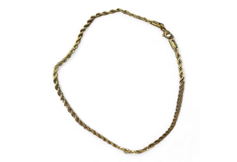 Eyecatcher Edelstahlkette Halskette Gliederkette Gold Twisted Rope Chain von Eyecatcher