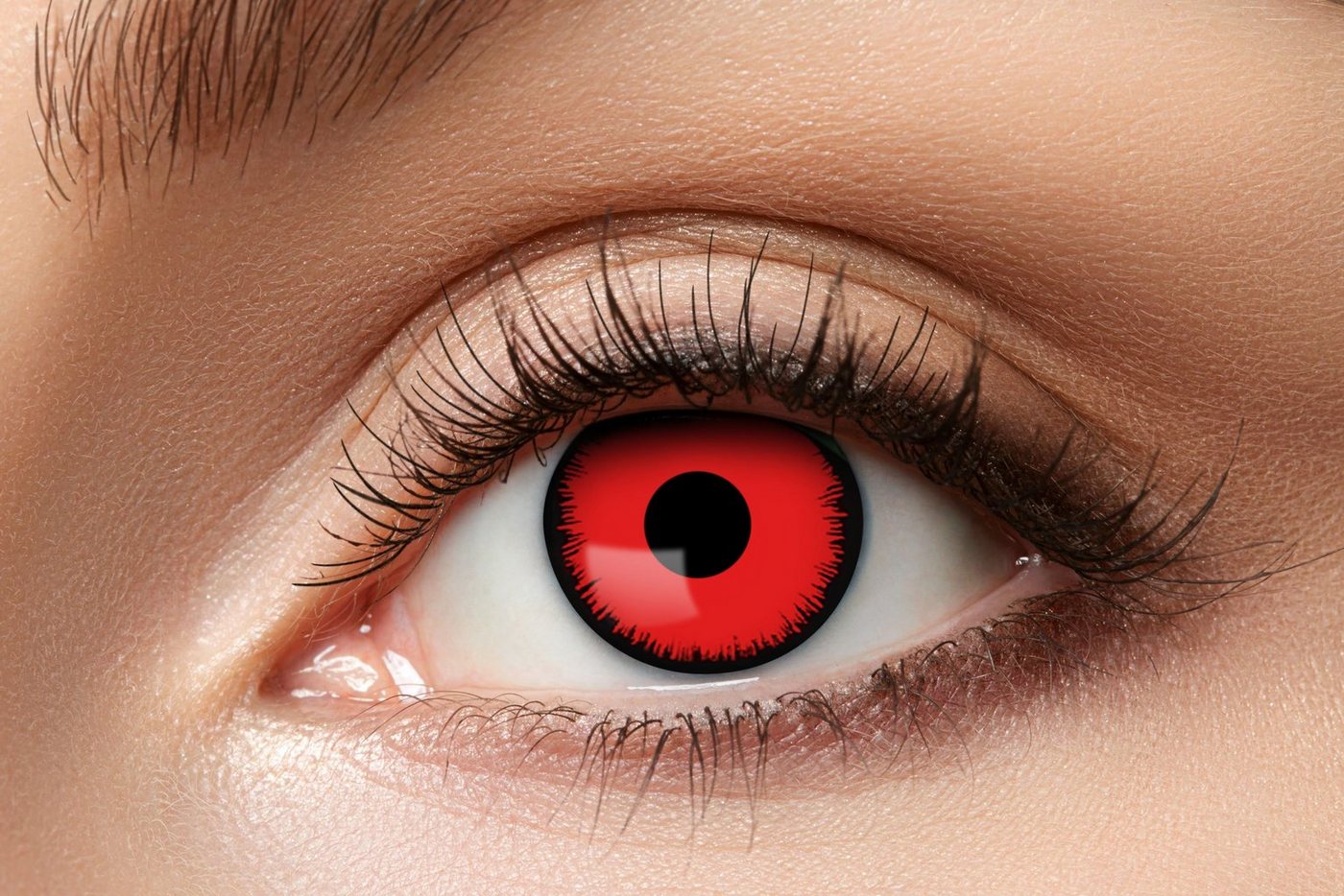 Eyecatcher Farblinsen Angelic Red Kontaktlinsen. Rote Farblinsen. von Eyecatcher