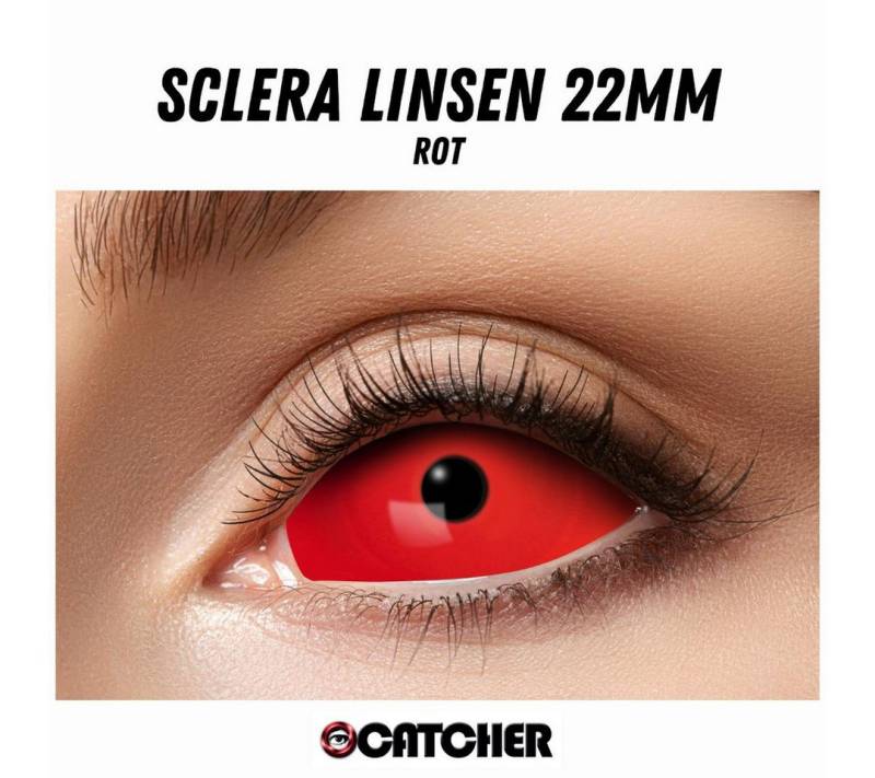 Eyecatcher Farblinsen Farbige Sclera Kontaktlinsen verschiedene Farben 22mm von Eyecatcher