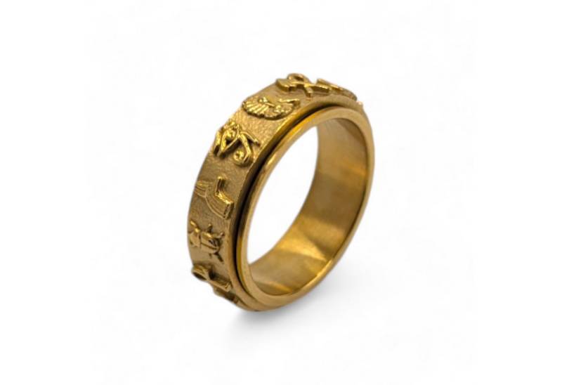 Eyecatcher Fingerring Anti Stress Fidget Ägyptische Symbole Anxiety Ring von Eyecatcher