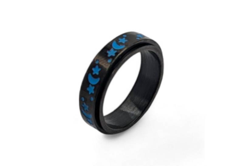 Eyecatcher Fingerring Anti Stress Fidget Ring Mond 2 Sterne Anxiety Ring von Eyecatcher
