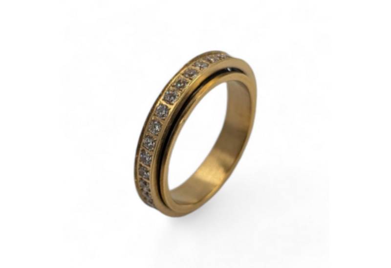 Eyecatcher Fingerring Anti Stress Ring gold oder silber mit Edelsteinen von Eyecatcher