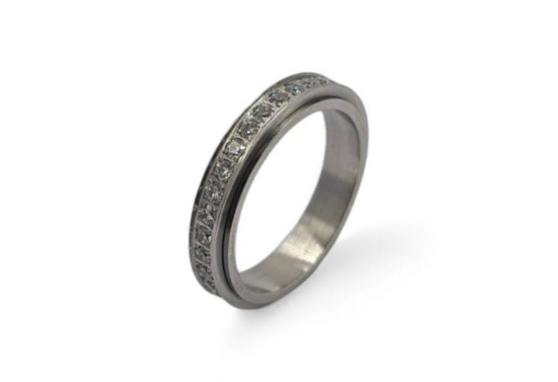 Eyecatcher Fingerring Anti Stress Ring gold oder silber mit Edelsteinen von Eyecatcher