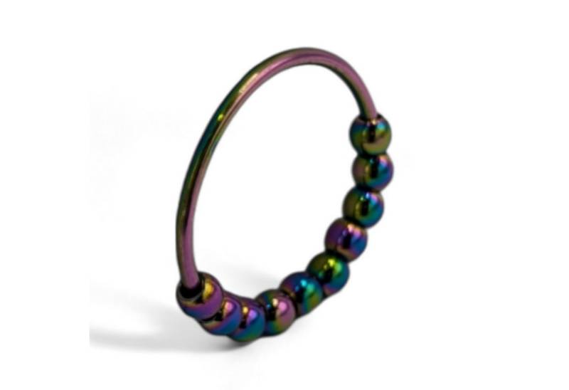 Eyecatcher Fingerring Bicolor Perlenring – 4 Farben zur Auswahl, Größen US6 bis US11 von Eyecatcher