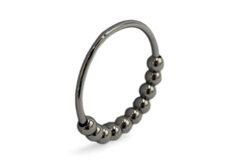 Eyecatcher Fingerring Bicolor Perlenring – 4 Farben zur Auswahl, Größen US6 bis US11 von Eyecatcher