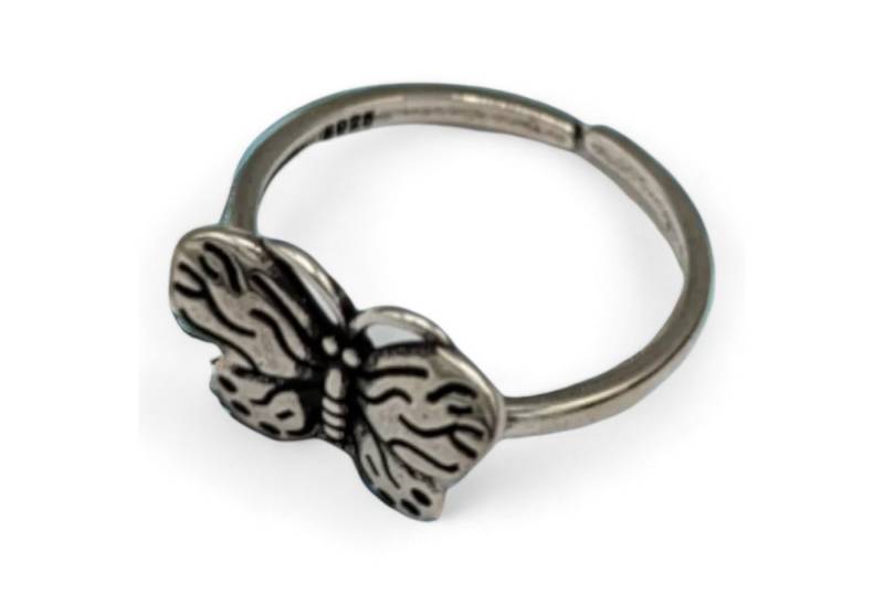 Eyecatcher Fingerring Kleiner Schmetterling Ring Onesize Silberfarben, kleiner Schmetterling Ring, Schmetterling klein Silberfarben von Eyecatcher