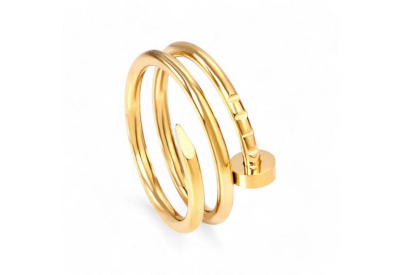 Eyecatcher Fingerring Nagel Ring Silber Gold oder Rosé Handwerker Ring, Nagel Ring, Handwerker Schmuck von Eyecatcher