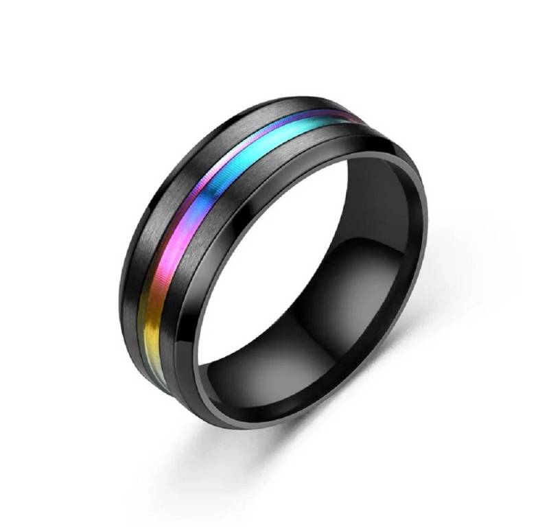 Eyecatcher Fingerring Rainbow Steel – Edelstahlring mit Regenbogenstreifen (mit & ohne bunte von Eyecatcher