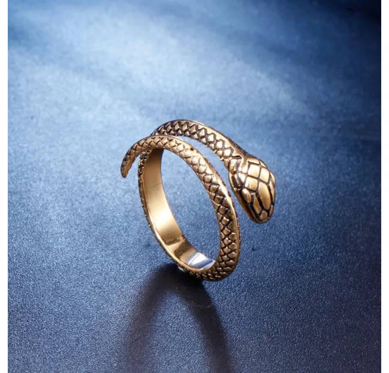 Eyecatcher Fingerring Schlangen Reptilien Ring offen Silber oder Gold einstellbar, Schlangen Ring, Reptilien Ring von Eyecatcher