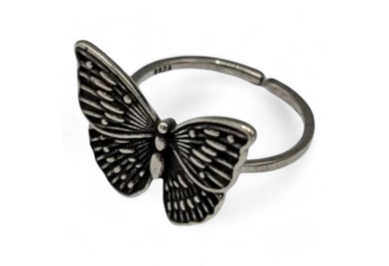 Eyecatcher Fingerring Schmetterling Ring Silberfarben glänzend Onesize, Schmetterling Ring, Schmetterling Silberfarben von Eyecatcher