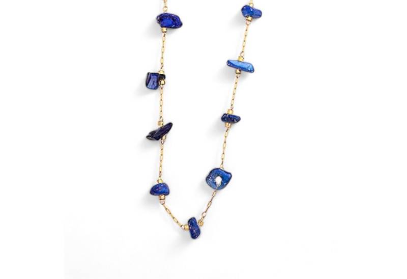 Eyecatcher Fußkette Elegantes Fußkettchen mit blauen oder rosa Steinen Edelstahl verstellb (kein Set) von Eyecatcher