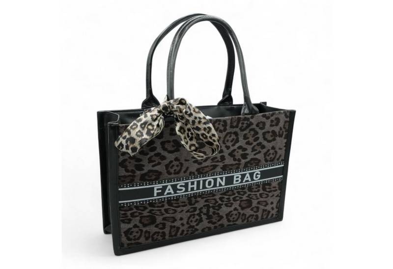 Eyecatcher Handtasche Leoparden Damen Handtasche mit Schal – Stylische Fashion Bag in Animal (Einzeln) von Eyecatcher