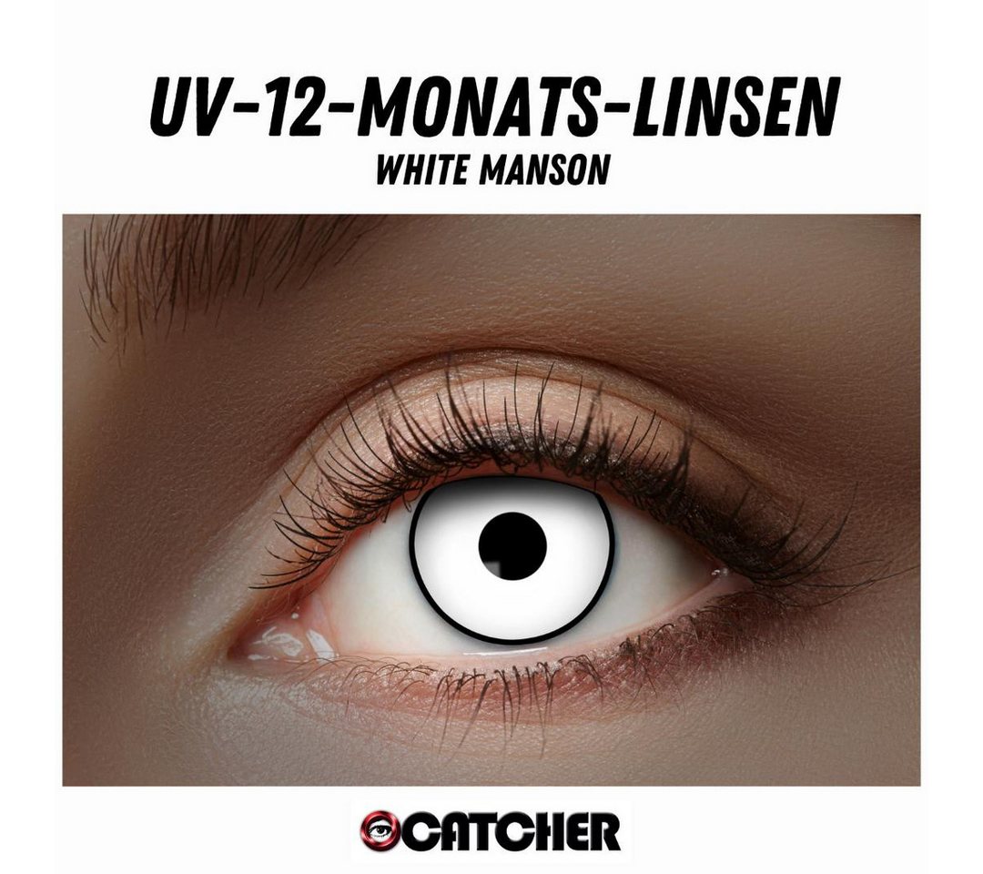 Eyecatcher Jahreslinsen Leuchtende UV Kontaktlinsen diverse Motive und Farben von Eyecatcher