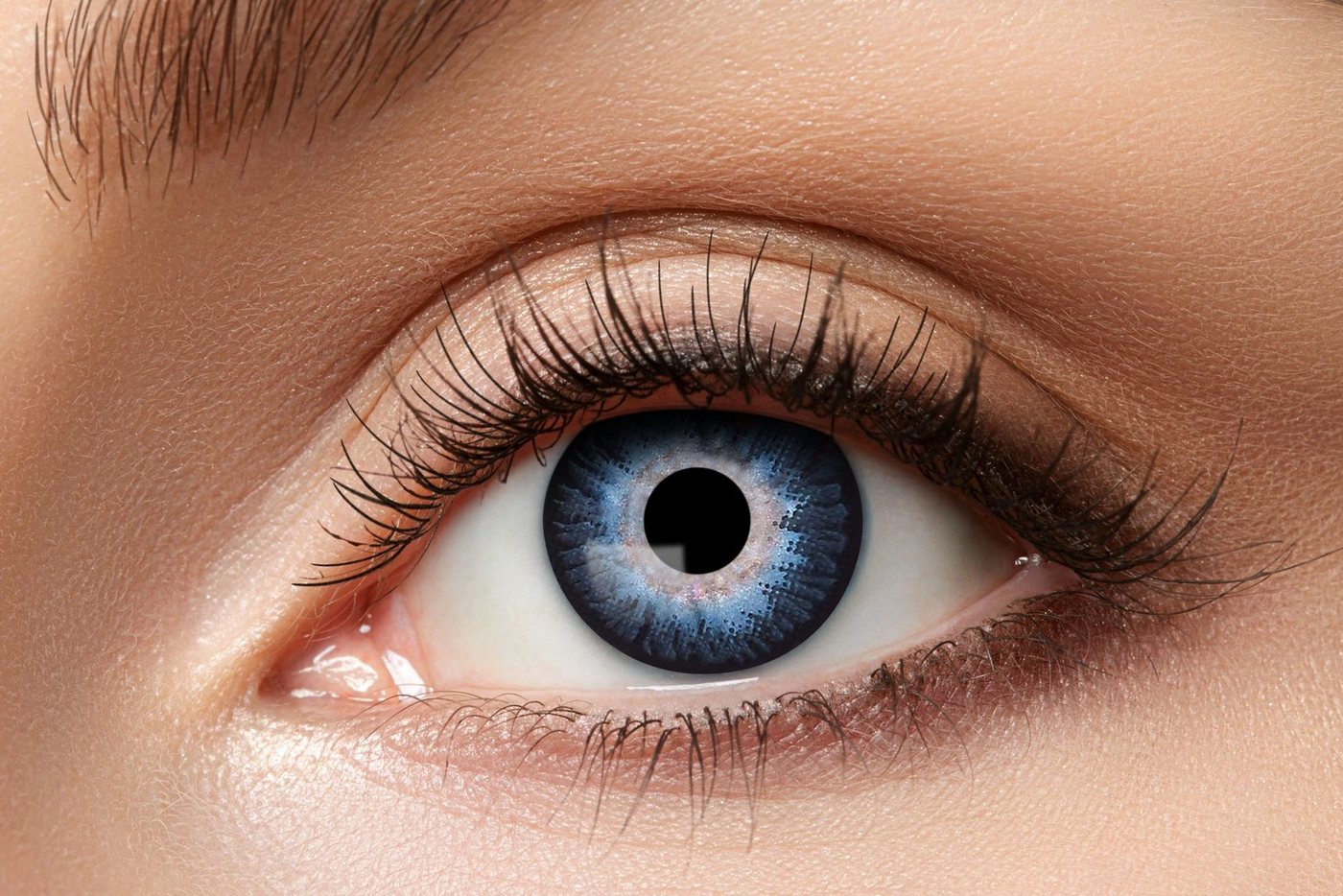 Eyecatcher Jahreslinsen Natürlich wirkende blaue Kontaktlinsen - Tone A10 von Eyecatcher