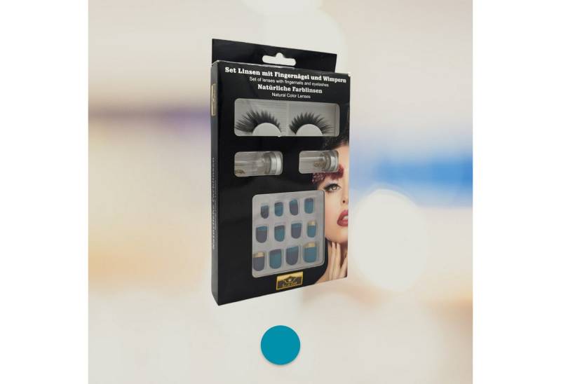 Eyecatcher Make-up Set Set Linsen mit Fingernägel und Wimpern von Eyecatcher