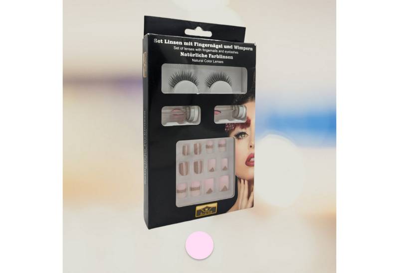 Eyecatcher Make-up Set Set Linsen mit Fingernägel und Wimpern von Eyecatcher