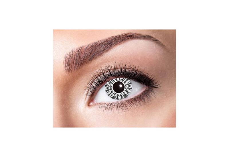 Eyecatcher Motivlinsen Farblinsen - 3-Monats-Kontaktlinsen, m07 - Spider von Eyecatcher
