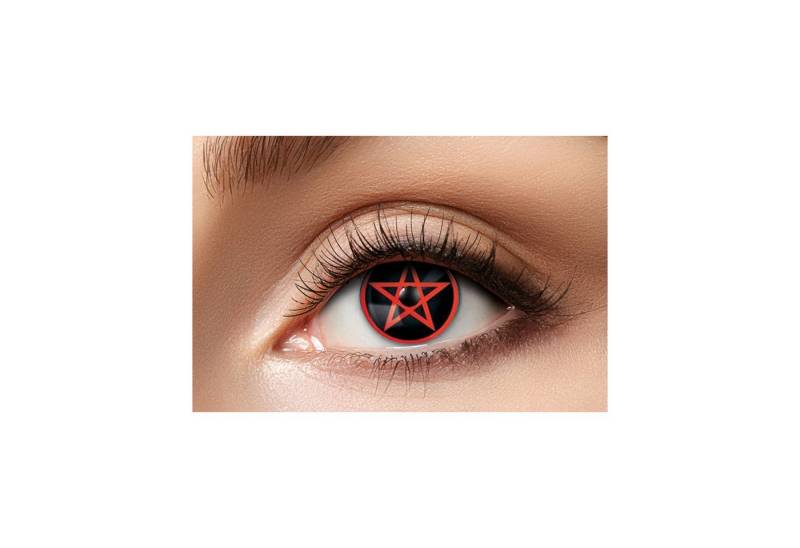 Eyecatcher Motivlinsen Farblinsen - 3-Monats-Kontaktlinsen, m47 - Red Pe von Eyecatcher