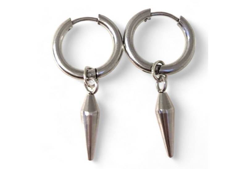 Eyecatcher Paar Creolen Paar Drop Chain Creolen Ohrringe mit hängendem Lot (Set) von Eyecatcher