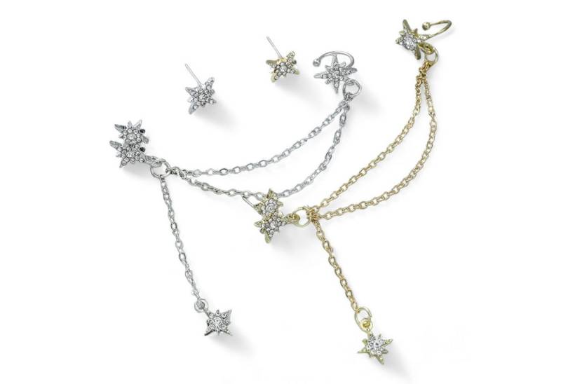 Eyecatcher Paar Ohrstecker Ketten Ohrstecker Drop Chain. Ohrring mit Kette. Kein Paar (kein Set) von Eyecatcher