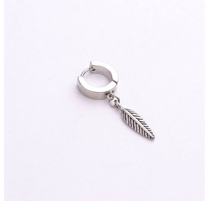 Eyecatcher Paar Ohrstecker Ohrringe mit hängender Feder oder Kreuz Creolen Ohrstecker (Set) von Eyecatcher