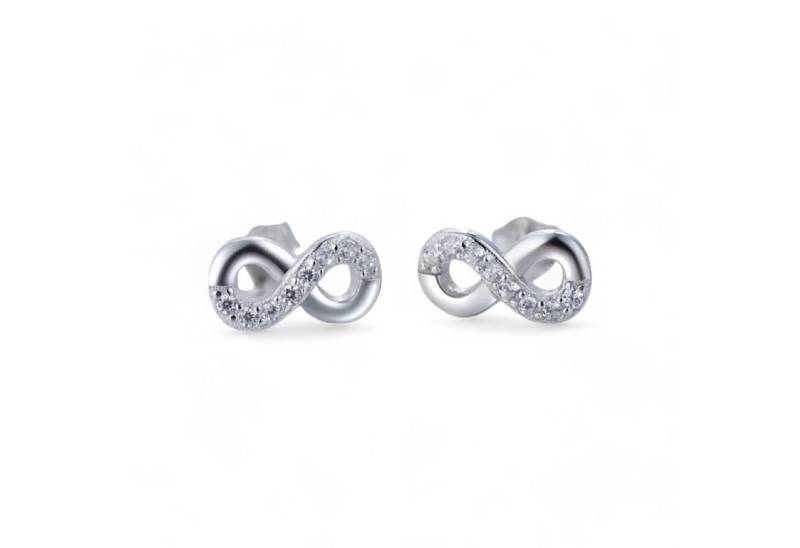 Eyecatcher Paar Ohrstecker Paar 925 Sterling Silber Unendlichkeit Infinity Ohrringe Ohrstecker (Set) von Eyecatcher