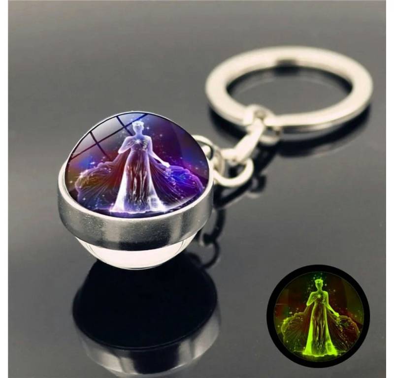 Eyecatcher Schlüsselanhänger Sternzeichen Schlüsselanhänger Holobild in Glaskugel von Eyecatcher