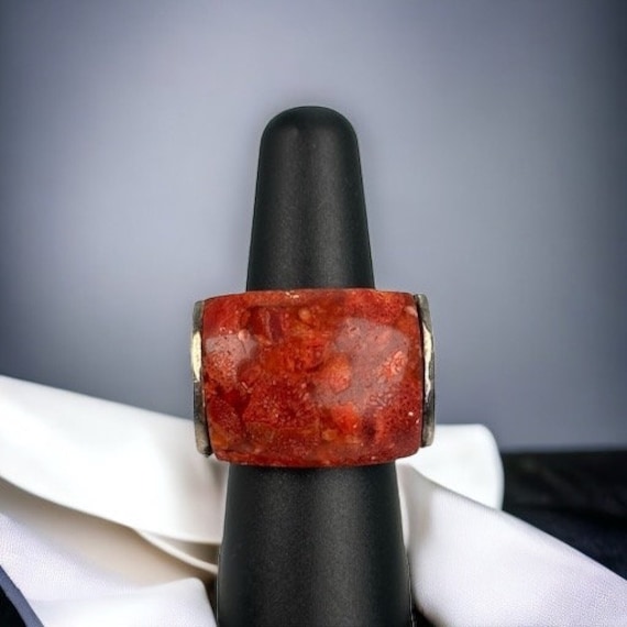 Achat Ring 925Er Silber 17, 5mm Gr. 55 Patina Geschenk Damen Exklusiv Silberring Edelstein Retro Zeitlos Schwer Modern Eyecatcher Vintage von EyecatchersJuwellery