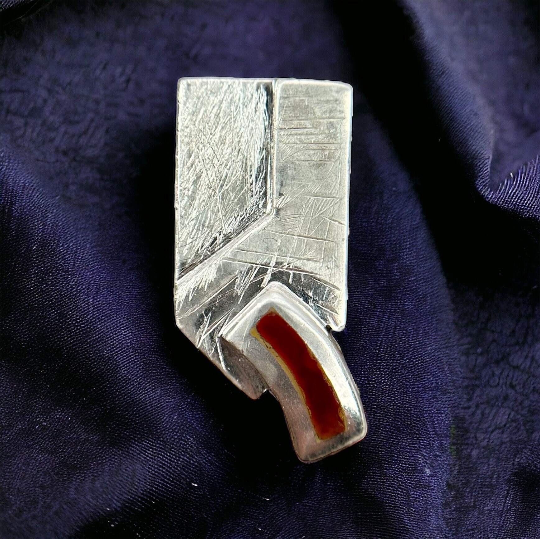 Alter Kettenanhänger 925Er Silber 23 X 12mm Vintage Geschenk Patina Retro Anhänger Edel Exklusiv Edelstein Eyecatcher Fashion Accessoires von EyecatchersJuwellery