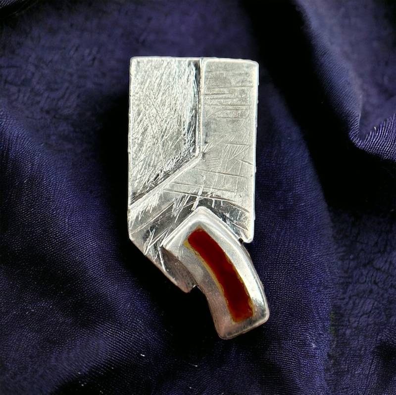 Alter Kettenanhänger 925Er Silber 23 X 12mm Vintage Geschenk Patina Retro Anhänger Edel Exklusiv Edelstein Eyecatcher Fashion Accessoires von EyecatchersJuwellery