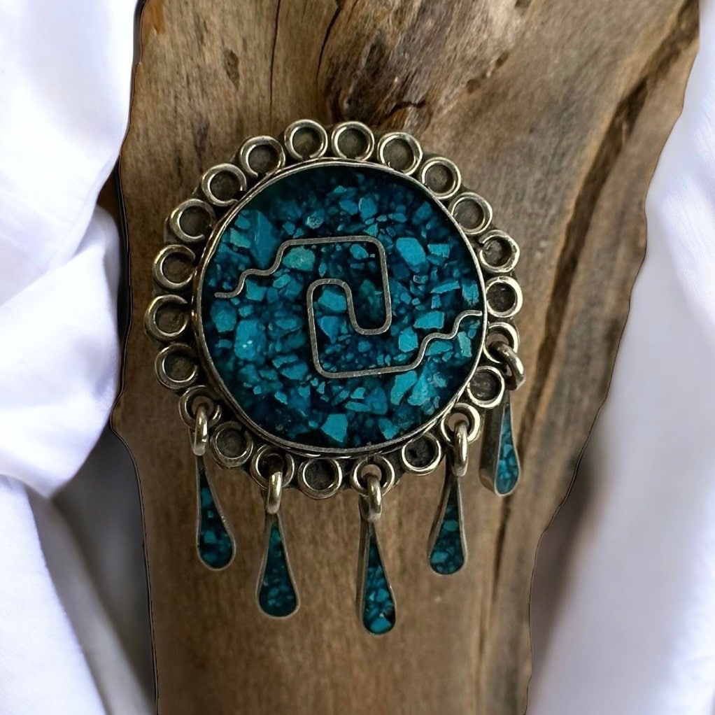 Anhänger Brosche Versilbert 44 X 30mm Vintage Damen Geschenk Eyecatcher Rarität Kettenanhänger Retro von EyecatchersJuwellery